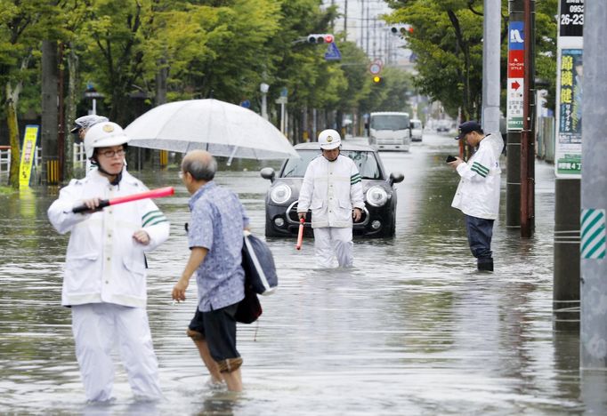 Japonsko zasáhly silné deště.