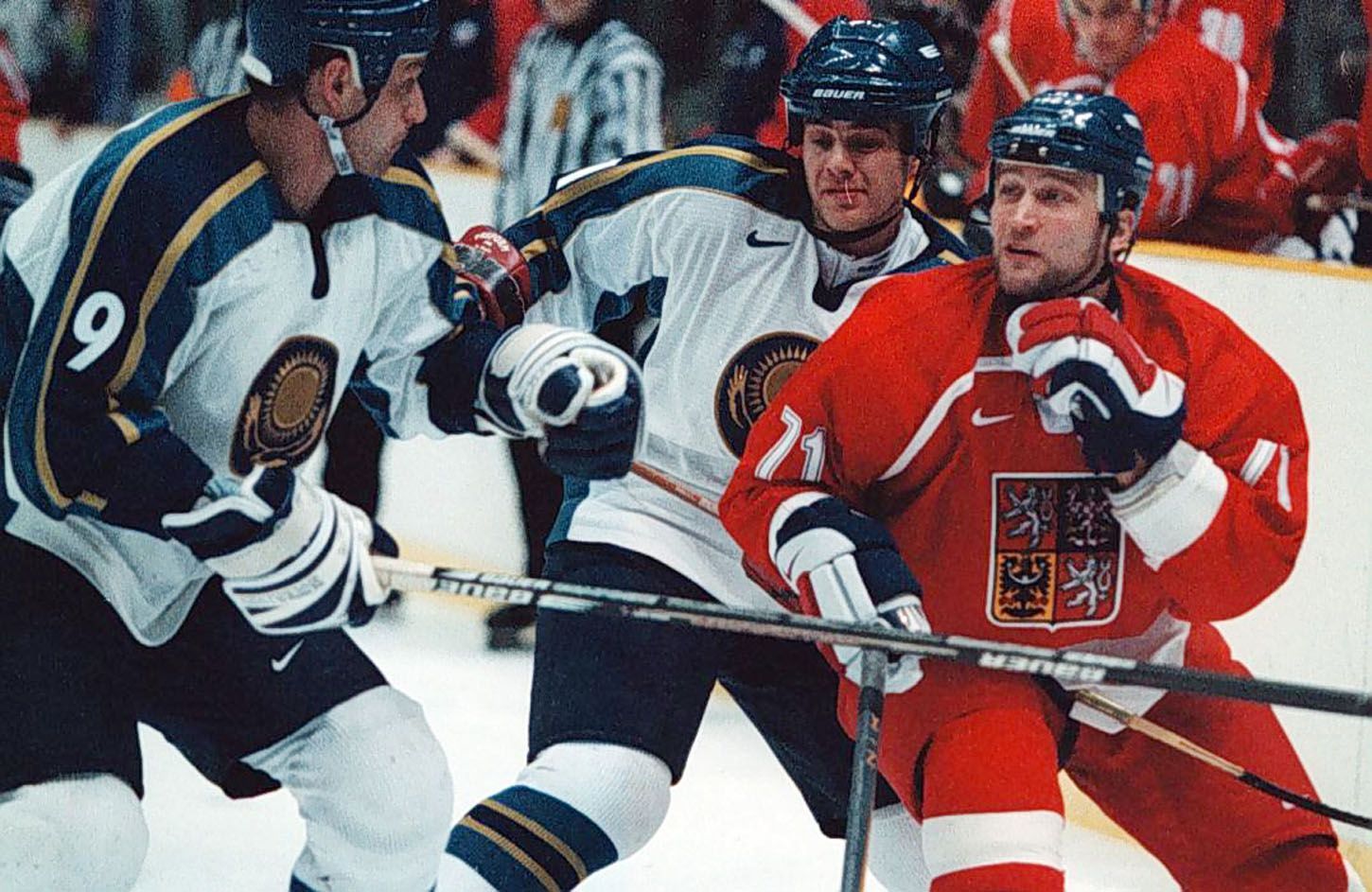 Archivní snímky z ZOH Nagano 1998 - hokej. Jiří Šlégr