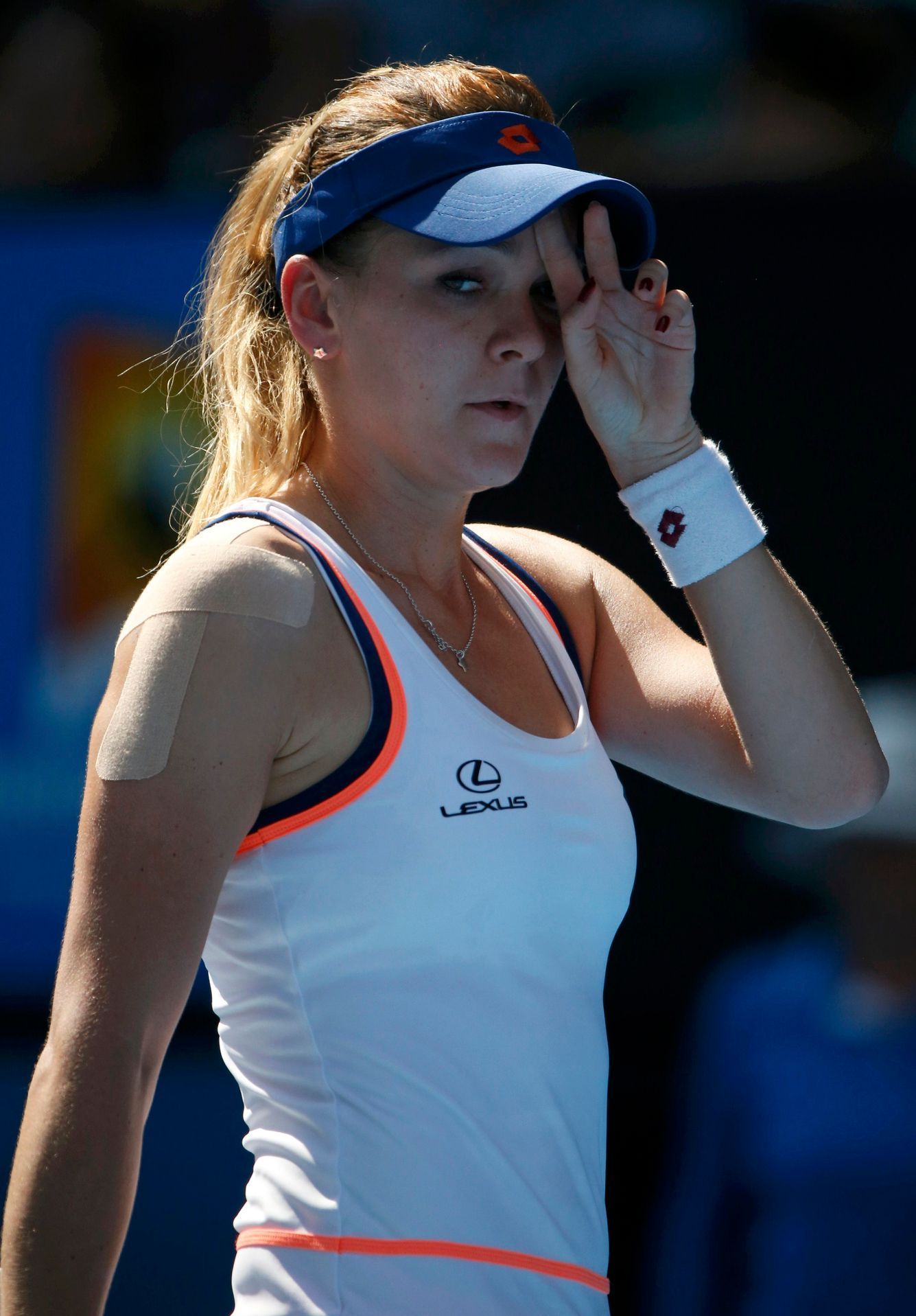 Agnieszka Radwaňská smutní po semifinále Australian Open 2014