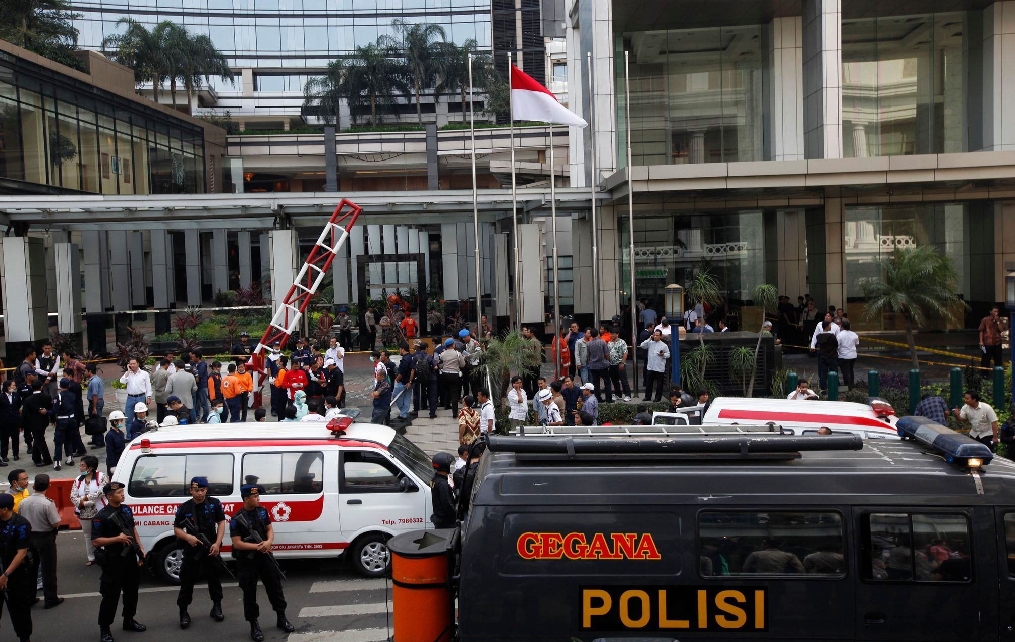 Po bombovém útoku před hotelelem Marriott v Jakartě