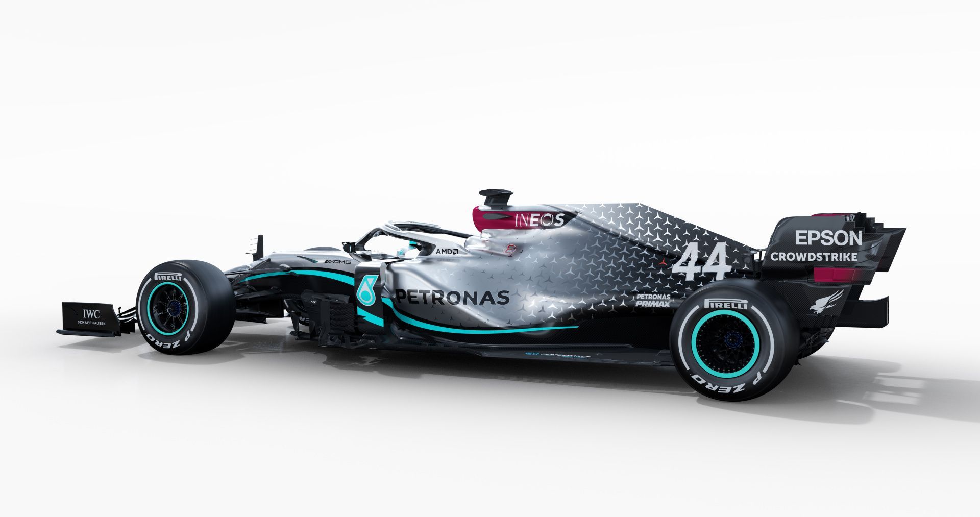 Nový monopost formule 1 Mercedes-AMG F1 W11 EQ Power+ pro sezonu 2020