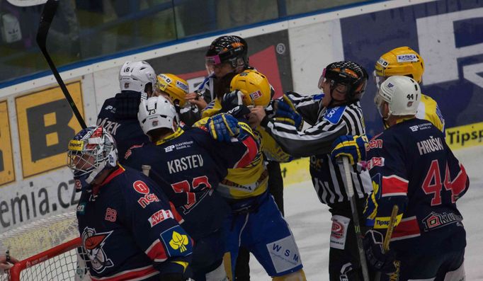 22. kolo hokejové extraligy - Zlín vs. Chomutov