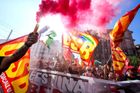 „Zablokujme vše.“ Italští levičáci protestují na podporu Gazy