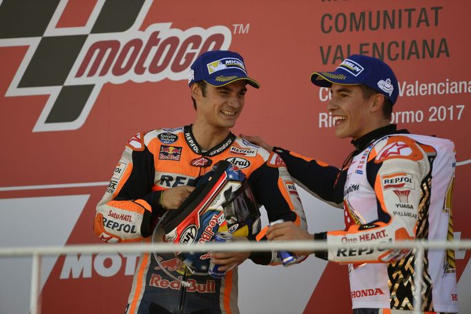 MotoGP 2017:  Dani Pedrosa a Marc Marquez, Honda