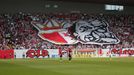 Semifinále MOL Cupu 2018/19, Slavia - Sparta: Choreo fanoušků Slavie