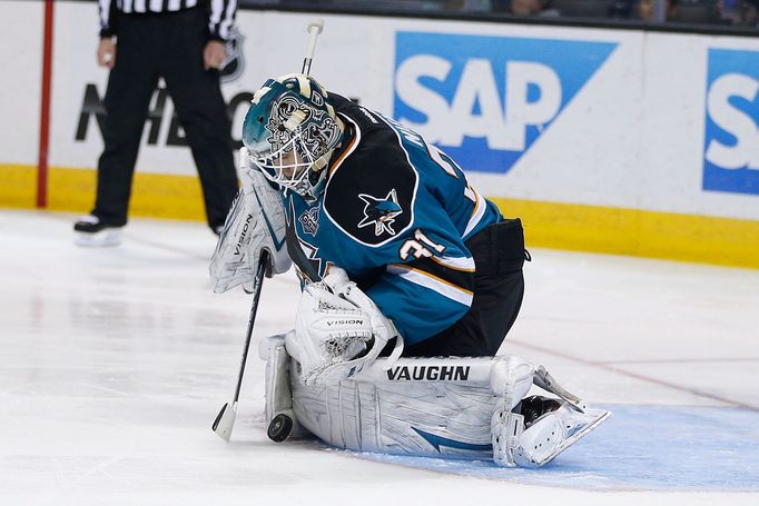 Antti Niemi v brance San Jose Sharks (NHL 2013)