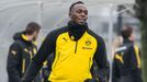 Usain Bolt trénuje s fotbalisty Borussie Dortmund.