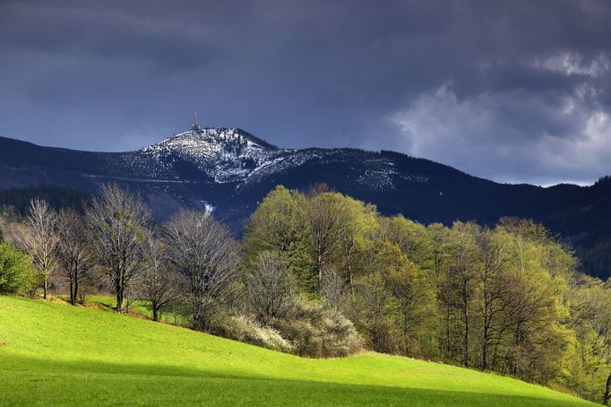 Lysá hora v Beskydech.