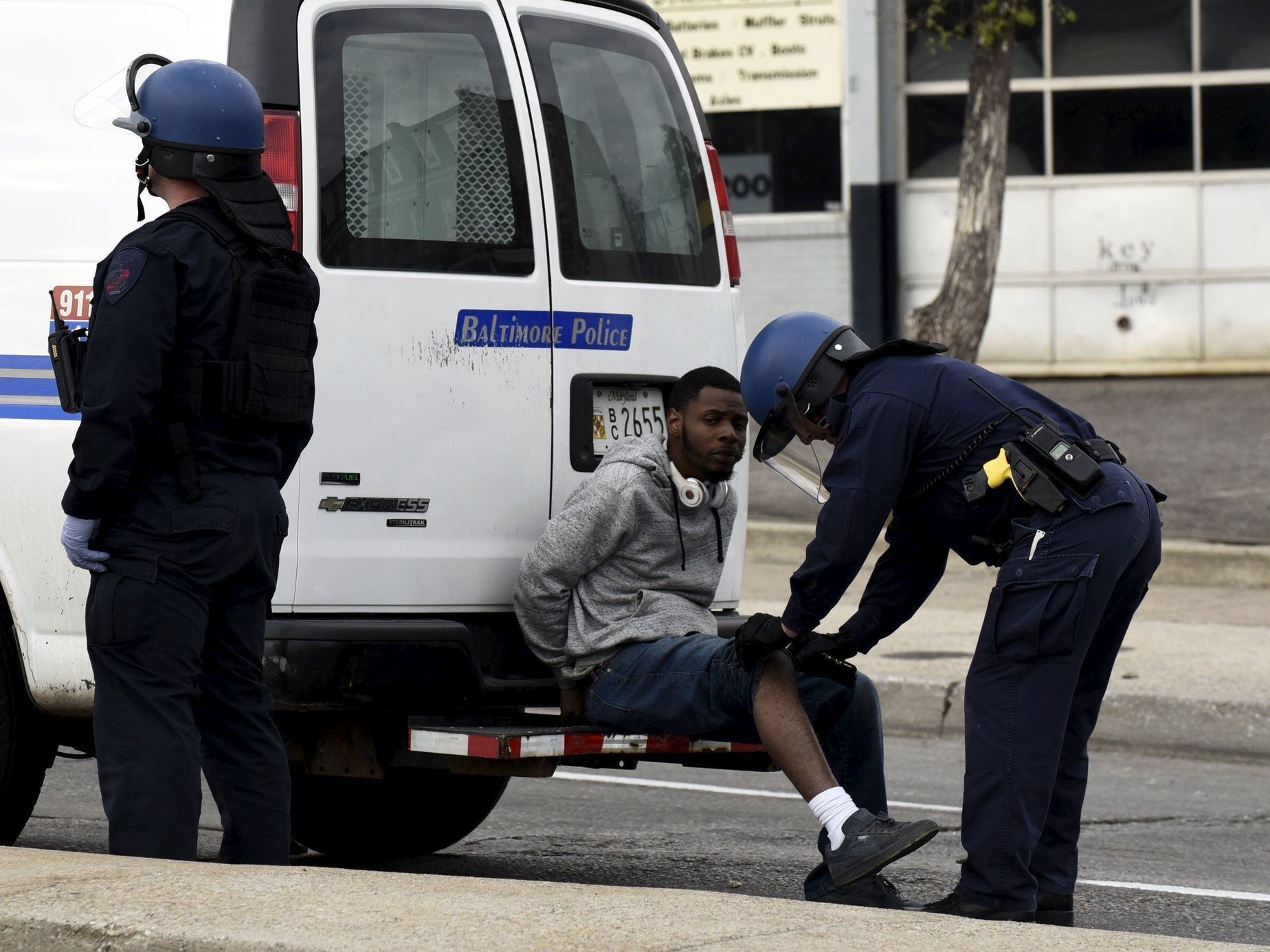 USA - Baltimore - nepokoje - policie