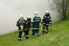 Hasiči v Olomouci likvidovali požár uvnitř sila, využili speciální hasicí zařízení