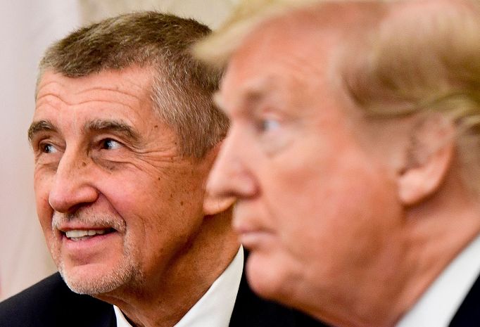 Andrej Babiš v Bílém domě u Donalda Trumpa