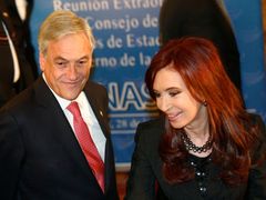 Piňera s argentinskou prezidentkou Fernandézovou.