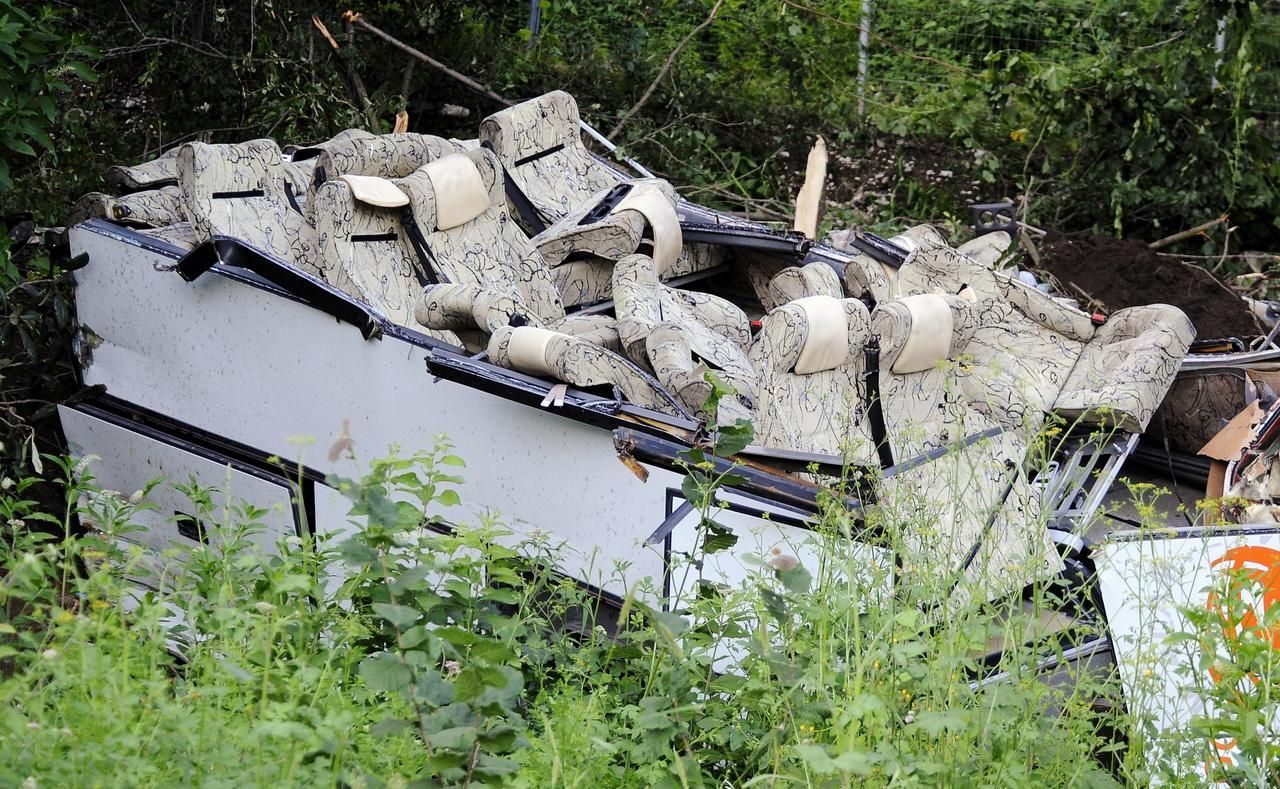 Nehoda italského autobusu
