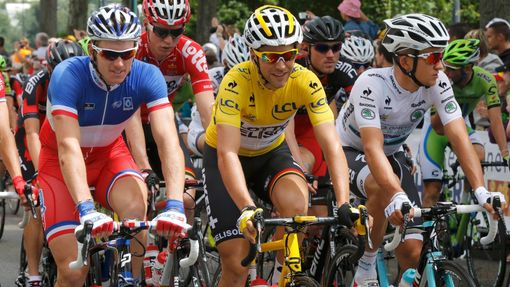 Lotto-Belisol Tony Gallopin v 10. etapě Tour de France 2014