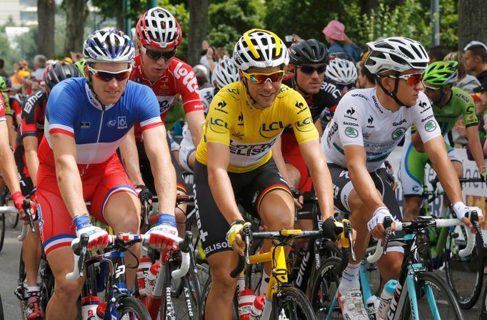 Lotto-Belisol Tony Gallopin v 10. etapě Tour de France 2014