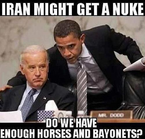 Obama - koně a bajonety