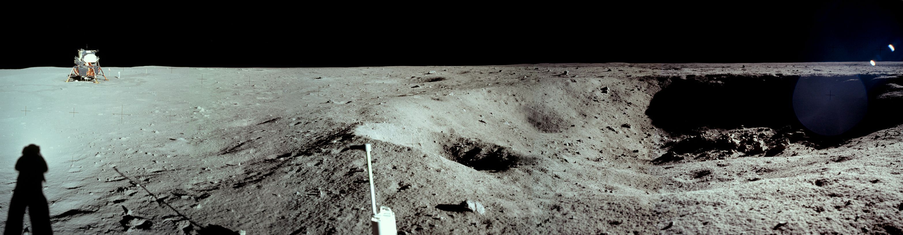 Китайские снимки Луны место приземления Аполлон