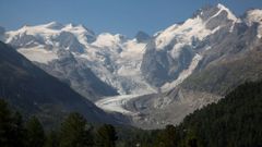 ledovec Morteratsch alpy švýcarsko