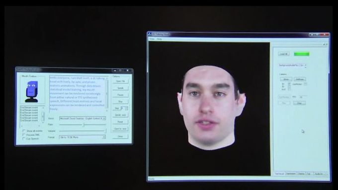3D mluvící avatar
