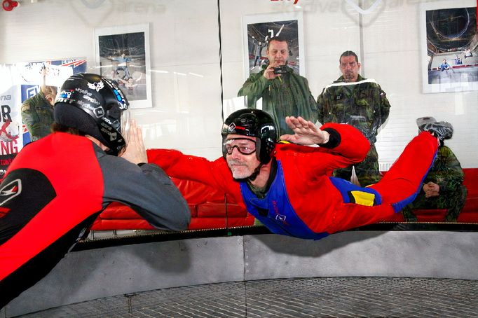 Další zkušenost Petra Pavla - létání nad čtyřmi ventilátory. Rok 2012