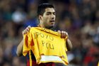 Vedoucí Barcelona deklasovala Gijón, Suárez dal čtyři góly