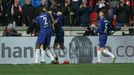 Chelsea slaví gól v prvním čtvrtfinále Evropské ligy Slavia - Chelsea