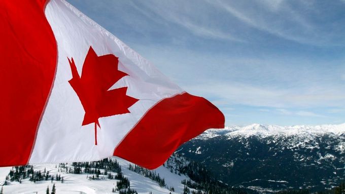 Kanadská "vlajka javorového listu" vlaje u příležitosti XXI. zimních olympijských her, jejichž dějištěm byl Vancouver.