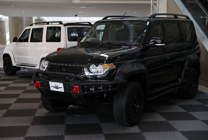 2022 Bremach 4×4 SUV, also known as UAZ Patriot in Russia, is displayed during the 2021 LA Auto Show in Los Angeles, California, U.S. November, 17, 2021. REUTERS/Mike Bla