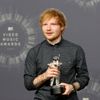 Singer Ed Sheeran poses backstage after winning the award for best male video for &quot;Sing&quot; during the 2014 MTV Video Music Awards in Inglewood