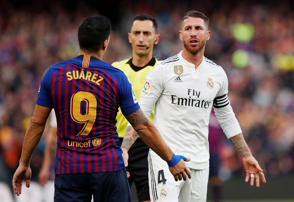 Barcelona vs. Real Madrid (Luis Suárez, Sergio Ramos)