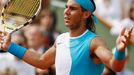 Udivený Španěl Rafael Nadal při finalovém zápase Roland Garros s Rogerem Federerem.