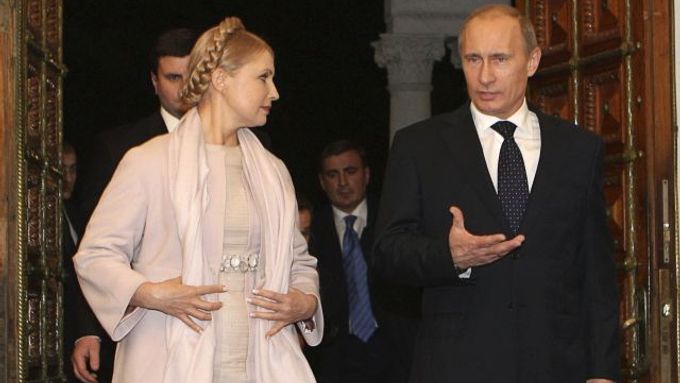 Tymošenková s Putinem v Jaltě.