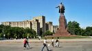 Na centrálním náměstí Charkova vyroste během Euro 2012 zóna pro fanoušky. Pod dohledem je bude mít Vladimir Iljič Lenin