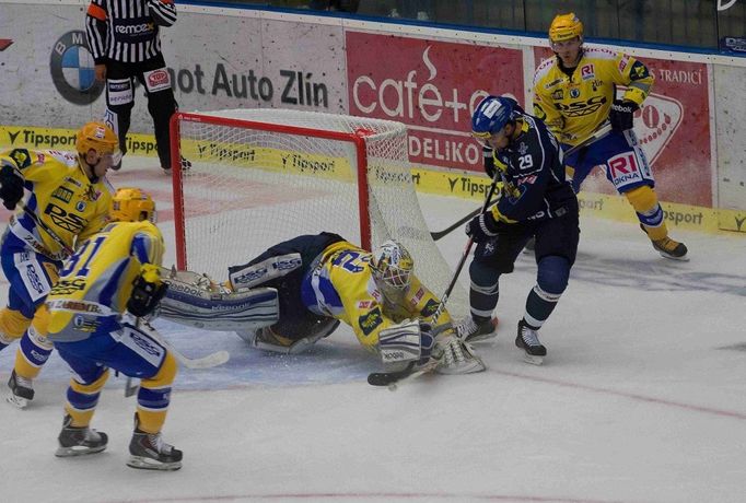 Zlín vs. Kladno, utkání hokejové extraligy