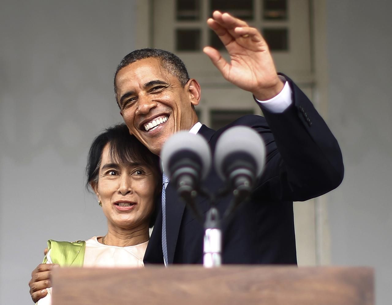 Obama v Barmě