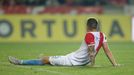 5. kolo fotbalové FORTUNA:LIGY, Slavia - Jablonec: smutný Jan Sýkora