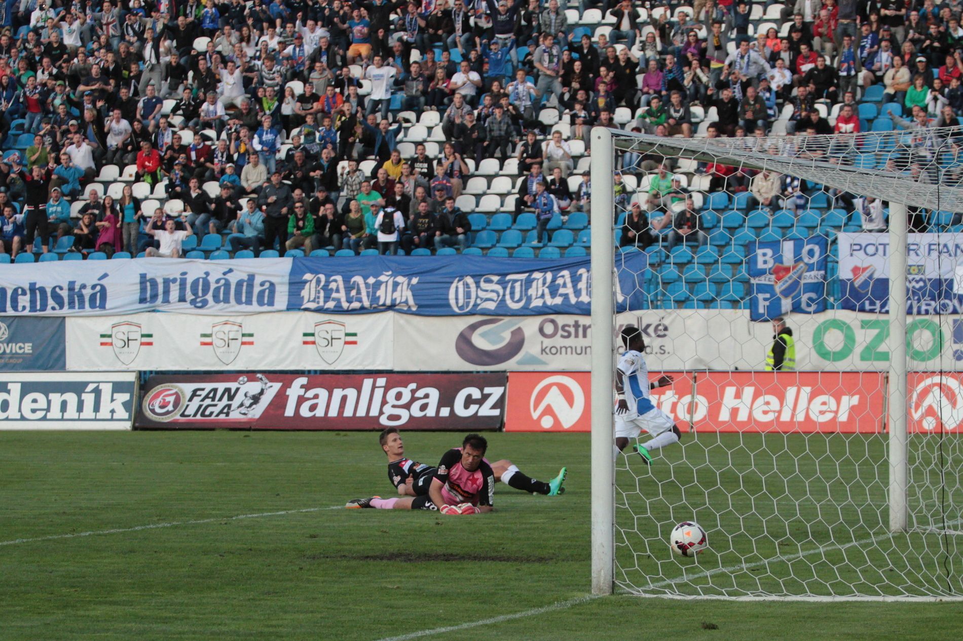 GL, Baník - Slavia: Slavia dostává gól