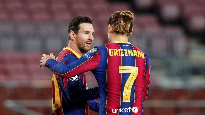 Lionel Messi a Antoine Griezmann