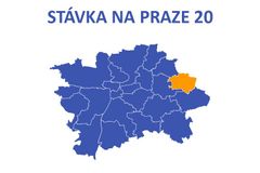 Dopravní situace v době stávky - Praha 20