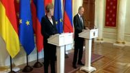 Angela Merkelová a Vladimir Putin v roce 2015