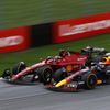 Charles Leclerc, Ferrari a Max Verstappen, Red Bull při GP Rakouska F1 2022