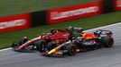 Charles Leclerc, Ferrari a Max Verstappen, Red Bull při GP Rakouska F1 2022