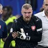 Zraněný Jindřich Staněk v zápase Eura 2024 Česko - Turecko