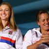 Petra Kvitová a Barbora Strýcová před Fed Cupem se Švýcarskem