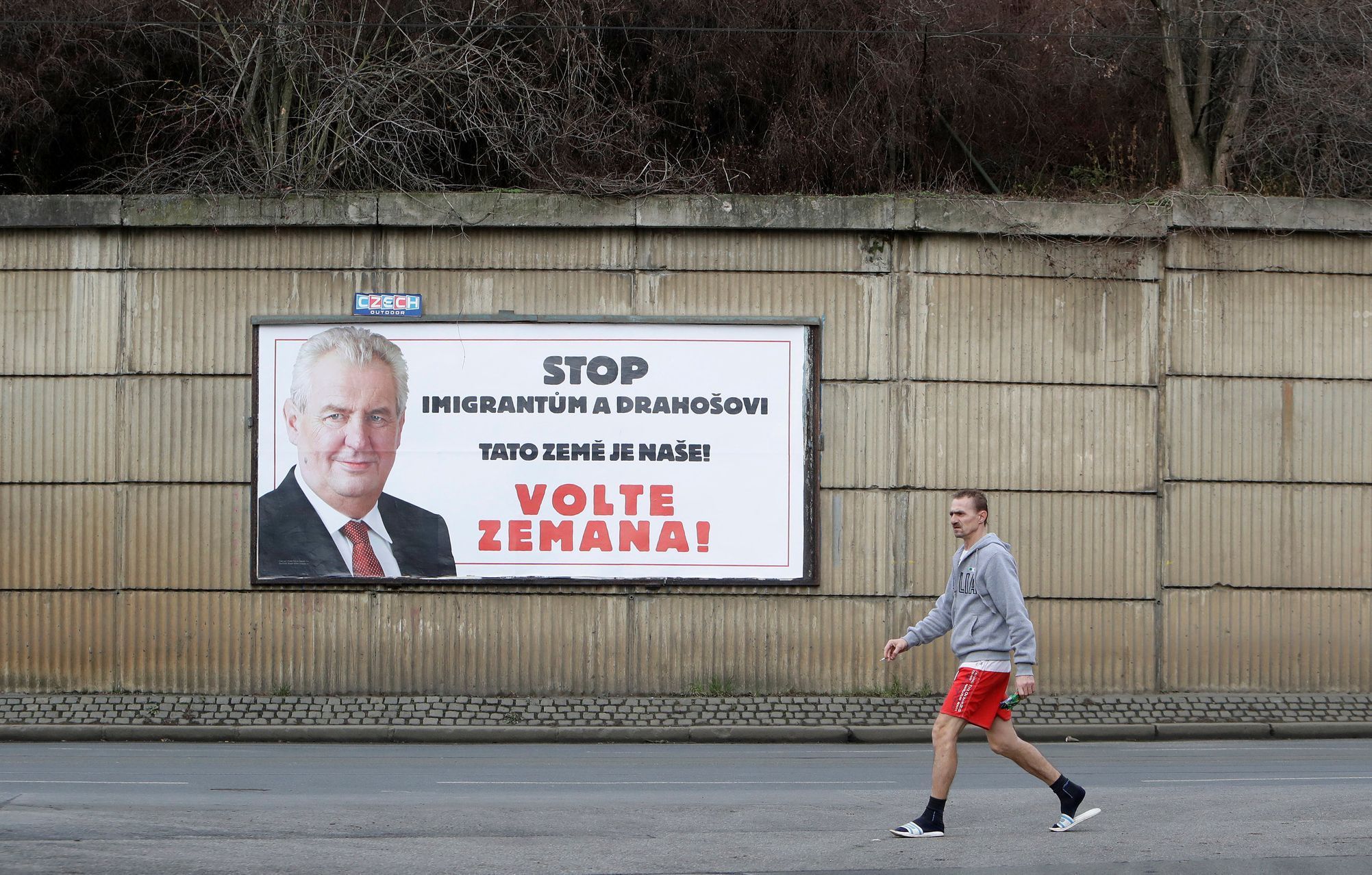 Miloš Zeman volby billboard
