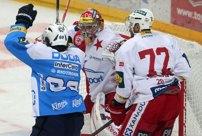 Slavia vs. Plzeň, 9. kolo hokejové extraligy (Duda a Furch)