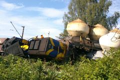 V České Třebové se srazily dva nákladní vlaky