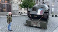 Hetzer, německý stíhač tanků, který se zúčastnil Pražského povstání (30. 4. 2025)