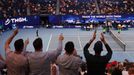 Fanoušci na finále dvouhry mužů na Australian Open 2021