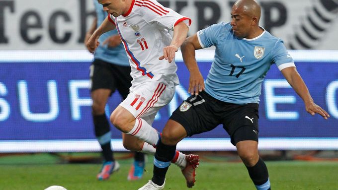 Rusové ladili formu na Euro s Uruguayí